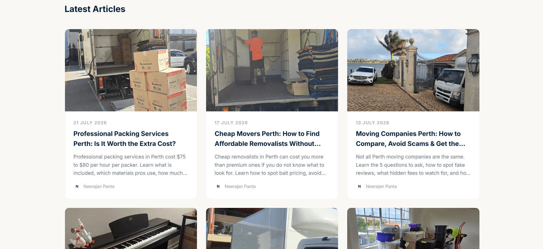 NP movers Blogs listing